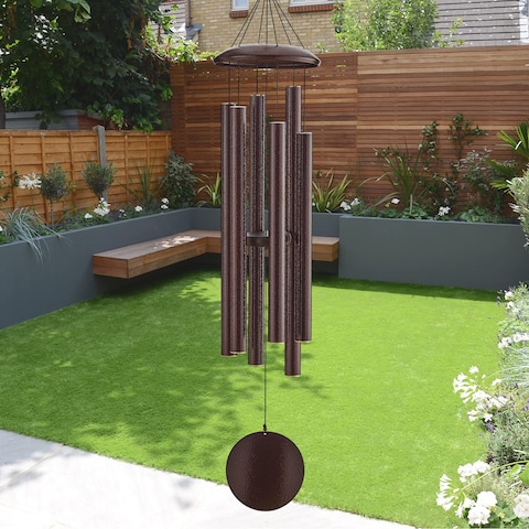 Large Wind Chimes for Outside Deep Tone, Sympathy Memorial Wind Chimes,Wind Chimes for Loss of Loved one,48&quot; Deep Tone Wind Chimes with 6 Heavy Tuned Aluminum Tubes Outdoors Garden,Yard &amp; Lawn