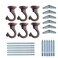 GDQLCNXB Swag Ceiling Hooks Heavy Duty Swag Hook Hanging Plants Chandeliers Wind Chimes Ornament Hooks for Home Office Kitchen &iuml;&frac14;&OElig; 6 Sets 55mm/2.17" (Bronze,Large).