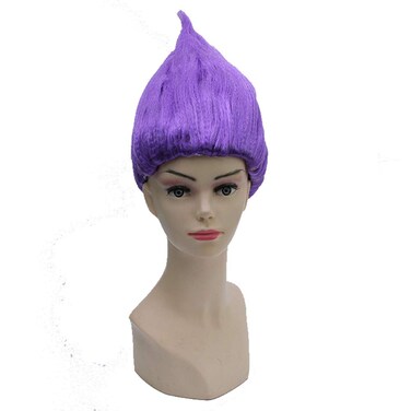 BERON Flame Shape Hair Cosplay Costume Party Purple Wig Halloween Wig (Fashion Purple)
