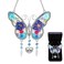 Butterfly Metal Suncatcher Wind Chimes with Gift Box Butterfly Home Decor Garden Patio Window Pendant for Mother's Day Birthday Grandma's Gifts