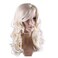 MAGQOO Blonde Wig for Women Long Curly Wavy Wig Blonde Wigs with Bangs Cosplay Costume Party Halloween Wigs 24 Inches