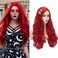 Coraline Princess Wig Long Curly Wavy Red for Women Halloween Costume Party Wig with Starfish Hair Clips