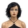 Wiginway Short Layered Shaggy Wavy Wigs Black Full Synthetic Wigs Daily for Women