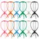 VZZNN 12PC Wig Stand Collapsible Wig Holder for Multiple Wigs Durable Plastic Portable Wig Stand Wig Display Holder Dryer Stand