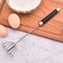 Hand Push Egg Whisk, Stainless Steel Egg Whisk, Rotatable Manual Whisk Egg Beater, Milk Frother for Blending Whisking Beating Stirring