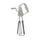 Leadigol 1PCS Portable Hand Crank Egg Beater,Stainless Steel Rotary Hand Whisk Manual Egg Mixer Non-stick Egg Beater for Kitchen