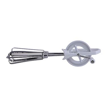 Leadigol Stainless Steel Rotary Manual Hand Whisk Egg Beater, Rotary Egg Beater Whisk Egg Beater Mixer Blender Kitchen Cooking Tools