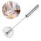 Hand Push Rotary Whisks for Cooking, 13.5 Inch Semi-Automatic Egg Whisk, Stainless Steel Kitchen Whisk Blender for Blending, Versatile Milk Frother, Beating, Stirring, Hand Push Whisk Mixer