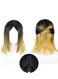 OSIAS Kozume Kenma Wig Black to Gold Ombre Short Synthetic Heat Resistant Hair