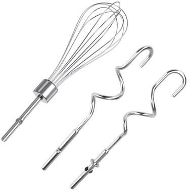 Hand Mixer Beaters Blender For KitchenAid &amp; Hand Mixer Dough Hooks For KitchenAid Hand Mixers Whisk Attachment KHMPW Stainless Steel Egg Beater/Whisk Attachment for Kitchen Hand Mixer Accessories,3PCS