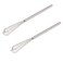 gifthub 2 Pcs Household Stainless Steel Durable Mini Whisk, Stirrer, Multi-purpose Long Handle Manual Operation Whisk for Baking Tool,Cooking and Kitchen Gadget