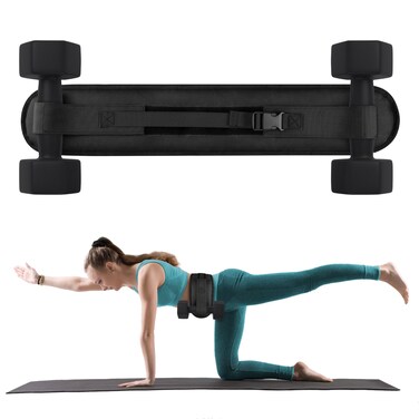 FATIRO Hip Thrust Belt for Dumbbells Heavy with 2 Slip-Resistant Padding, Booty Belt for Hip Thrust Workout, Hip Thrust Pad for The Gym and Home, Adjustable