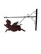 3D Flying Pig Wall Mount Weathervane