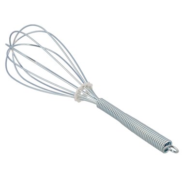 Stainless Wire Egg Whisk - Heavy Duty Handled - Ergonomic Steel Whisks - Beater Coil Whipper - Long Whisker