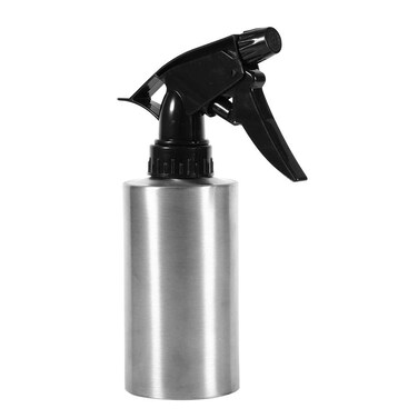 Fdit Stainless Steel Hand Pressing Watering Can with Spray Nozzle (250ml)