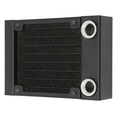 Water Cooling Computer Radiator,Aluminum Heat Exchanger 8 Pipes G1/4 Thread 80mm Water Cooling System,with Screws,for PC CPU Computer Printer Water Cool System