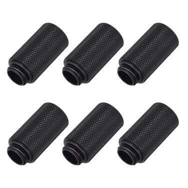 MECCANIXITY Male to Female Extender Fitting G1/4 x 35mm for Water Cooling System Black 6pcs