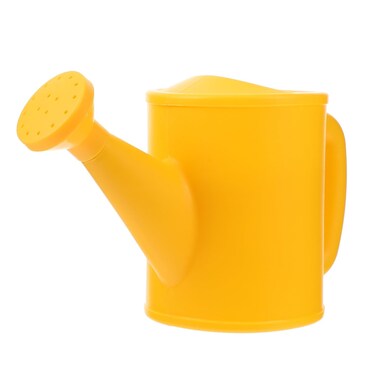 Yellow Plastic Watering Can Garden Outdoor Watering Bucket Small Portable Indoor Watering Equipment