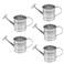 BESPORTBLE Mini Metal Watering Can: 5pcs Small Watering Cans, Mini Regaderas Jardin, Children Garden Watering Can Plant Watering Can Flower Watering Can
