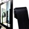 DESOMINOR 32FT Black Border Peel &amp;Stick Black Wood Grain Wallpaper Border Removable Waterproof Bathroom Mirror Frame Sticker,3.94 Inches by 32.8 Ft