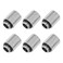 MECCANIXITY Male to Female Extender Fitting G1/4 x 25mm for Water Cooling System Silver Tone 6pcs