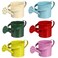 Watering Can Kids Small Watering Can, Metal Watering Can for Outdoor Plants, Children Iron Mini Watering Can for Garden Yarde Home Plants Flower (Mixed Style, 6Pcs)