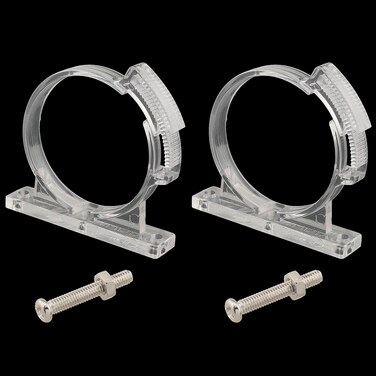 FMHXG 2PCS Computer Water Cooling Cylinder Reservoir Rings Clips 50MM Acrylic Water Cooling Tank with Screws Suitable for Liquid Cooling Radiators Transparent