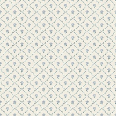 Laura Ashley Kate Pale Seaspray Blue Wallpaper