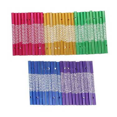 50Pcs Wind Chime Tubes for Crafts, Aluminum Wind Chime Empty Tubes Wind Chime Supplies Parts Wind Chime Kit for DIY Wind Chime Making&iuml;&frac14;&circ;Random Color)