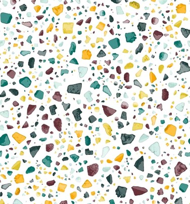 Meihodan Green &amp; Yellow Dots Peel and Stick Wallpaper Self Adhesive Terrazzo Contact Paper Vinyl Speckle Wall Paper for Kitchen Countertop Kids Room DIY Decor 17.7in x 9.8ft