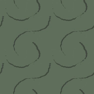 VaryFloral Green Abstract Curve Wallpaper Peel and Stick Removable Brief Line Contact Paper 12"x118" Self Adhesive Easy Peel Off Wall Covering for Laundry Living Room Cabinet Drawer