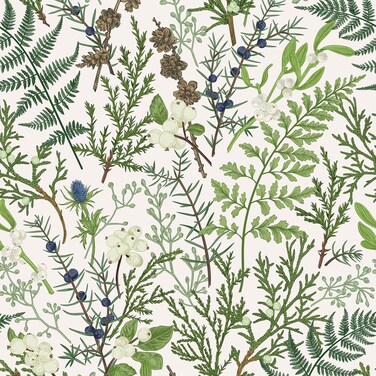 VaryPaper 17.7''x78.7'' Tropical Moss Leaf Wallpaper Peel and Stick Wallpaper Floral Wallpaper Removable Self Adhesive Vinyl Wall Mural Decorative Floral Contact Paper for Cabinets Bedroom Bathroom