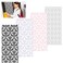 4 Pieces School Locker Magnetic Wallpaper Art Magnetic Deluxe Locker Wallpaper Trimmable Locker Magnetic Wall Covering Removable Damask Wallpaper for Decorative Locker (Black, Gray, Pink, Purple)