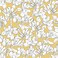 Blooming Wall DPYC09 Blooming White Flowers on Yellow Background Textured Peel and Stick Wallpaper Self-Adhesive Prepasted Wallpaper Wall Decor
