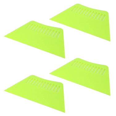 T Tulead 4PCS Wallpaper Smoother Tool Plastic Wallpaper Scraper Wallpaper Flexible Smoothing Tool Green