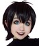 Bopocoko Mavis Wig with Teeth Black Wigs for Mavis Costume Women Girls Short Straight Bob Hair Wig Natural Cute Wigs for Party Halloween BU197BK