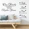 2 Sheets Bible Verse Wall Decals Wall Stickers Faith Hope Love Family Inspirational Wall Stickers Bible Verse Scripture Motivational Sayings Sticker for Home Classroom Living Room Wall Decor(Classic)