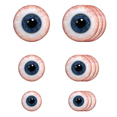 Wall Stickers Murals, Halloween Sticker with Eyeballl Wall Paste Anti-Slip Wall Sticker Decorative Wall Decals 12pcs