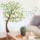 WOHAHA Green Tree Wall Decals Fluttering Leaves Wall Stickers Painting Style Plant Home Decor Removable Murals for Living Room Bedroom Sofa TV Background Wall Art Decoration