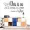 Wall Stickers, Family Letter Quote Water, Proof Home Decor Wall Sticker, Removable Vinyl Decal Art Mural for Living Room Bedroom-This is Us