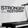My Vinyl Story   Stronger Than Yesterday   Motivational Wall Decal Quote Sticker for Home Gym Exercise Fitness Workout Inspirational Wall Art Decor Vinyl Removable (Black, 35x10 inches)