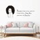 Home Decal Beauty Salon African Woan Wall Sticker Quotes Inspirational Beauty is Having a Pretty Mind and Soul Wall Decor for Living Room Wall Mural (Black (TM-13))