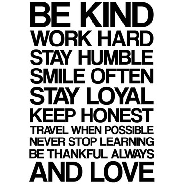 My Vinyl Story Large Be Kind Work Hard Stay Humble Wall Decal Inspirational Wall Decal Motivational Office Decor Quote Inspired Motivated Positive Wall Art Vinyl Gym Sticker School Classroom Decor