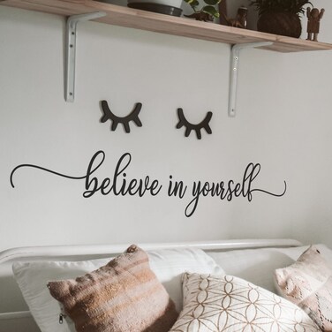 My Vinyl Story - Believe in Yourself - Wall Decals for Bedroom Inspirational Decal Quote Words and Saying Sticker Decor Removable Vinyl Home 36x7 Inches