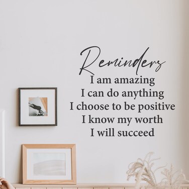 My Vinyl Story Large Reminder I Am Amazing I Can Do Anything Wall Sticker Inspirational Wall Decal Motivational Office Decor Quote Wall Art Vinyl Wall Decal Classroom Gym Words Saying