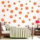 88pcs / Set Orange Basketball Sports Ball Art Home Decor Boys Room Sticker Basketball Pattern Wall Stickers for Boys Bedroom Children Kids Play Room Wall Mural JWH116 (Orange(Basketball))