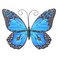 ULTNICE Metal Butterfly Wall Art Decor Iron Butterflies Wall Sculpture Hanging Butterflies Wall Sculpture for Indoor Outdoor Decor Blue