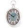 ZENFUN Oval Retro Wall Clock, Rustic Silent Clocks, Elegant Vintage Style, White Antique Design, Battery Operated Non Ticking Wall Clock for Kitchen,Farmhouse, Office(11.2" H x 6.7" W)
