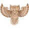 jojofuny Wood Owl Wall Decor Hand Carved Wood Owl Decor Rustic Owl Statue Owl Decor Wall Plaque Hanging Home Decor Accent Art Unique Sculpture Decorations