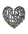 It's Cactus Trust in the Lord with all your Heart Wall Hanging Plaque, Spiritual Sculpture, Heart Design, Handmade in Haiti from Recycled Steel Barrels